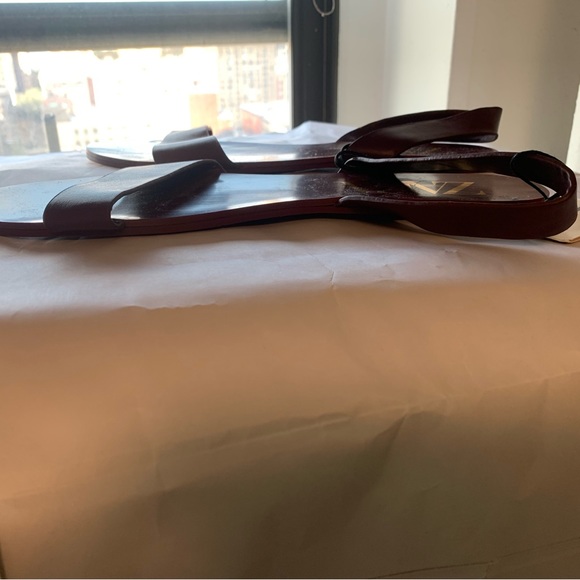 Zara Burgundy Sandals - Picture 6 of 11